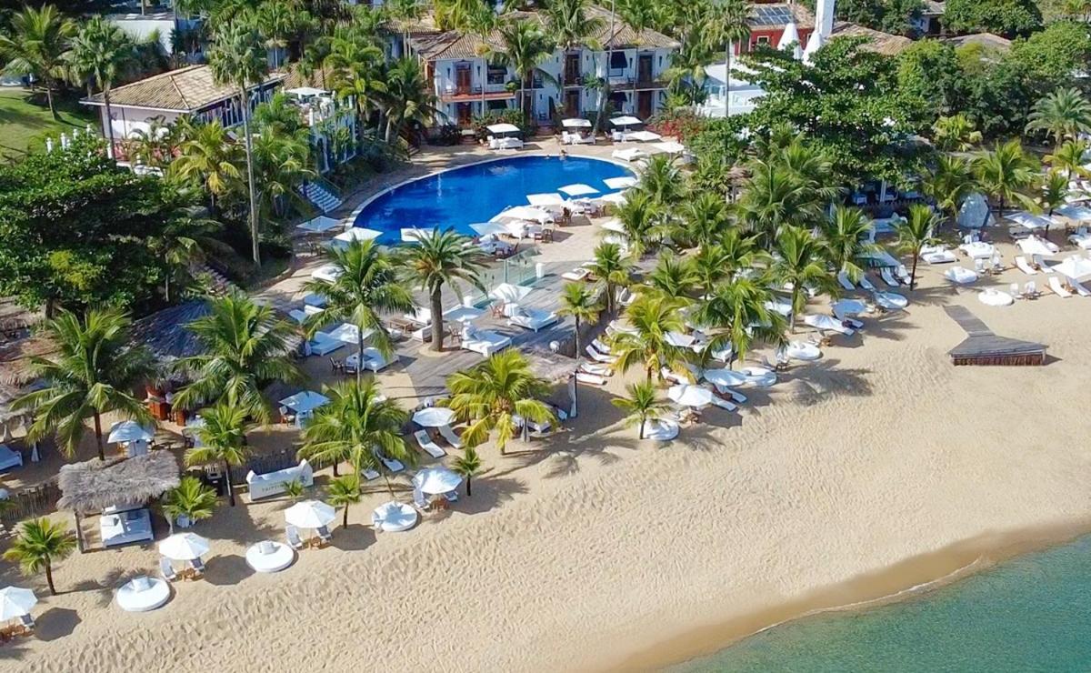 Dpny Beach Hotel & Spa Ilhabela Dış mekan fotoğraf Aerial view of the beach at the hotel