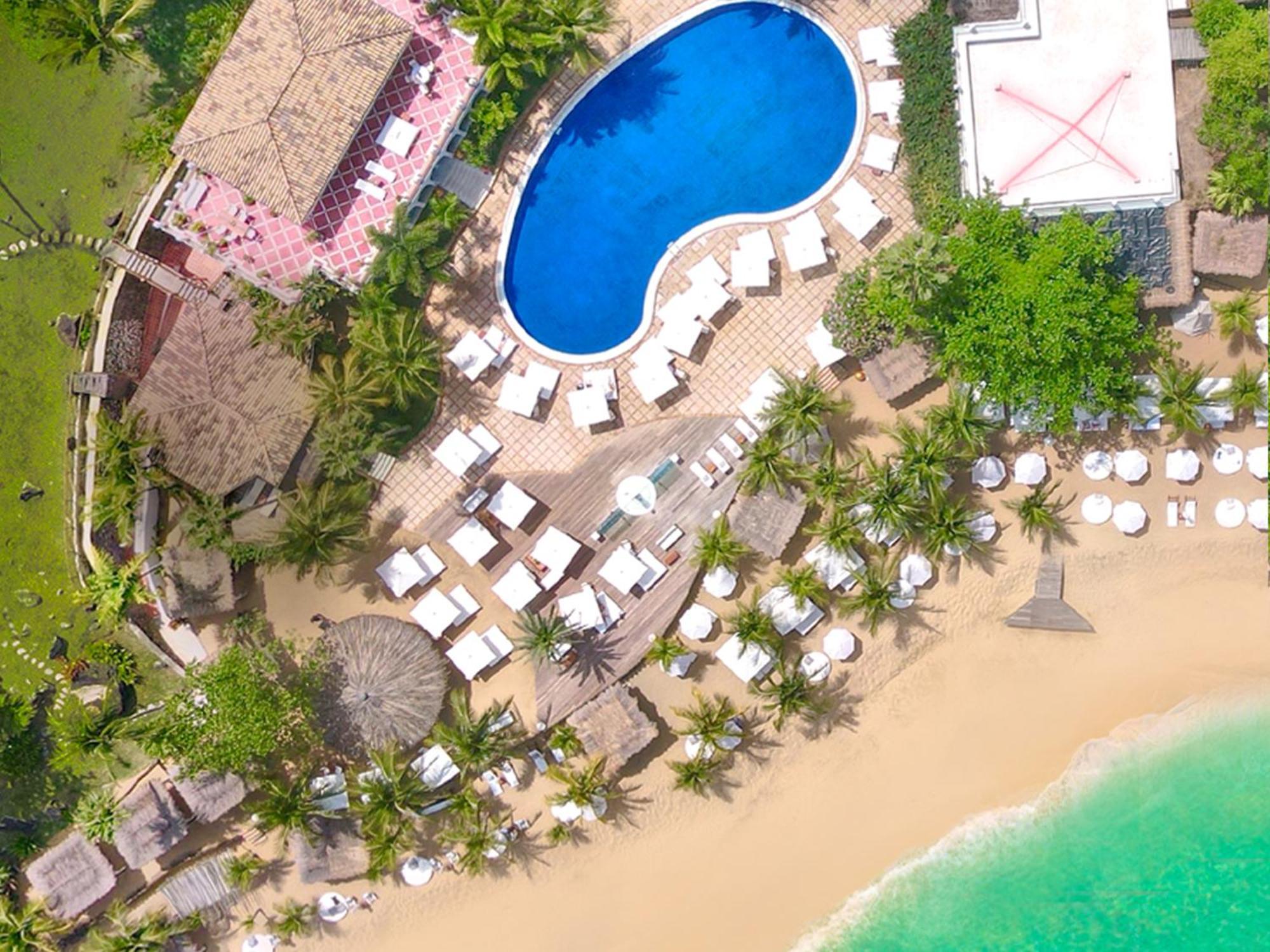 Dpny Beach Hotel & Spa Ilhabela Dış mekan fotoğraf Aerial view of the resort