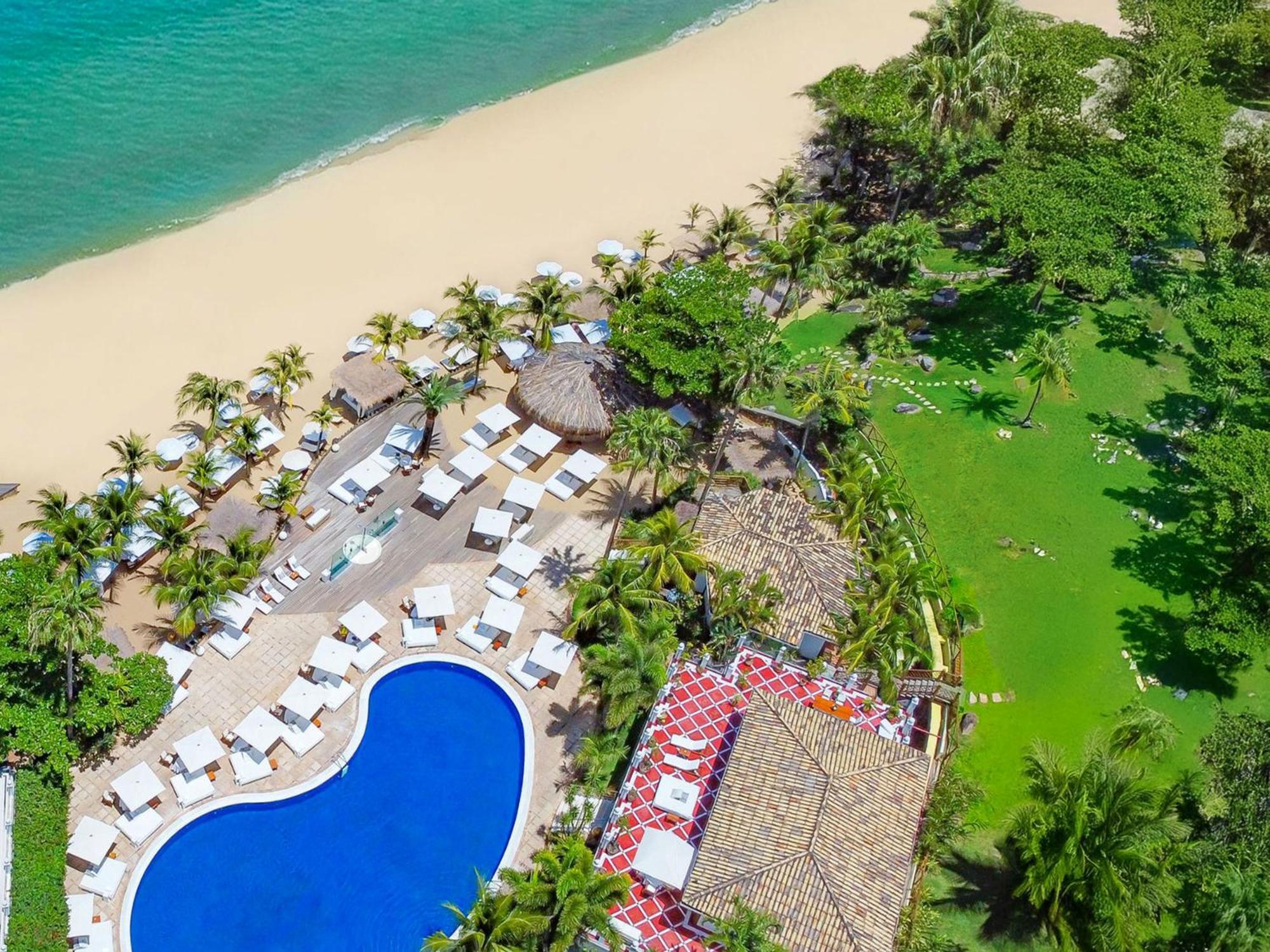 Dpny Beach Hotel & Spa Ilhabela Dış mekan fotoğraf Aerial view of the resort